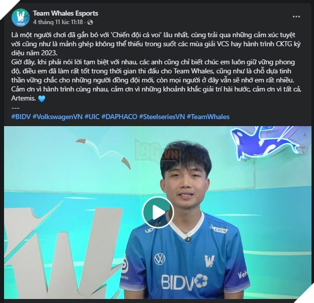 GAM Esports He Lo Them Mot Ban Hop Dong Moi, Giu Nguyen Bo Doi Vang Canh Tren 6 GAM Esports Hé Lộ Thêm Một Bản Hợp Đồng Mới, Giữ Nguyên Bộ Đôi Vàng Cánh Trên 6