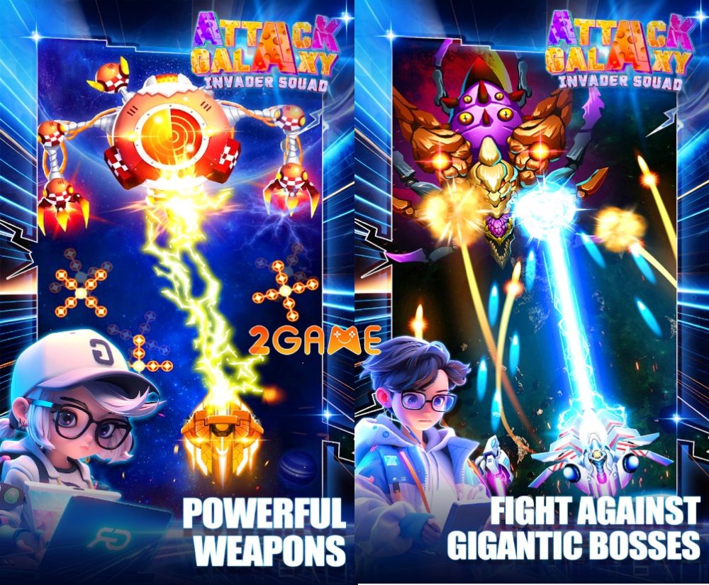 Sống lại tuổi thơ bắn ruồi trong game Attack Galaxy Invader Squad attack galaxy invader squad 4