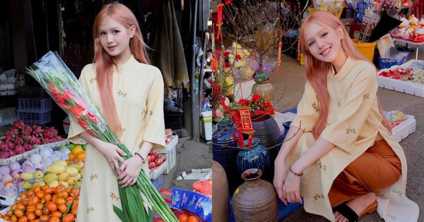 Xoài Non xinh đẹp rạng rỡ trong tà áo dài truyền thống, vui vẻ đón Tết ở quê ngoại avatar1674059853612 16740598574261698292269jpg