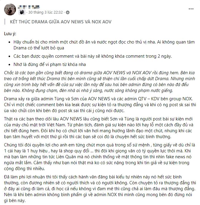 Drama lớn của cộng đồng Liên Quân, ‘combat’ xảy ra chỉ vì thái độ ‘thượng đẳng’? - Ảnh 2.