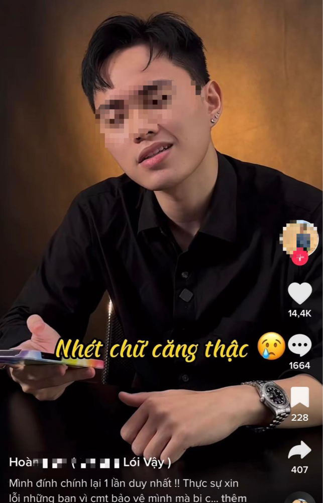 Nói không sợ khi review Sà Bì Chưởng, nam TikToker lên tiếng nhưng vẫn kèm một câu khiêu khích thách thức - Ảnh 1. Nói không sợ khi review Sà Bì Chưởng, nam TikToker lên tiếng nhưng vẫn kèm một câu khiêu khích thách thức - Ảnh 1.