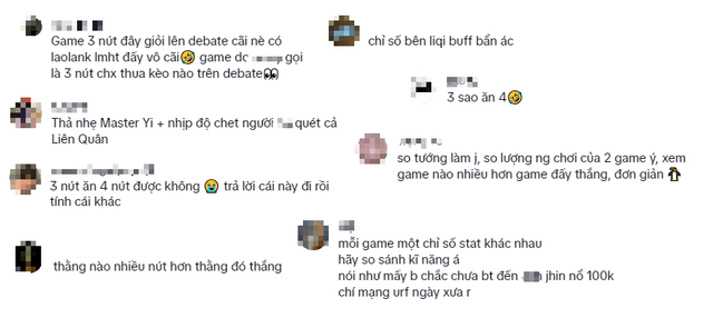 Làm video so sánh, tài khoản TikTok khiến fan game "3 nút" la ó dữ dội - Ảnh 4.