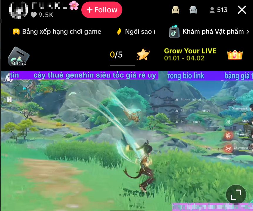 Một game thủ Genshin “chơi lớn”, livestream tiết lộ phiên bản mới và cái kết "đắng lòng"- Ảnh 1.