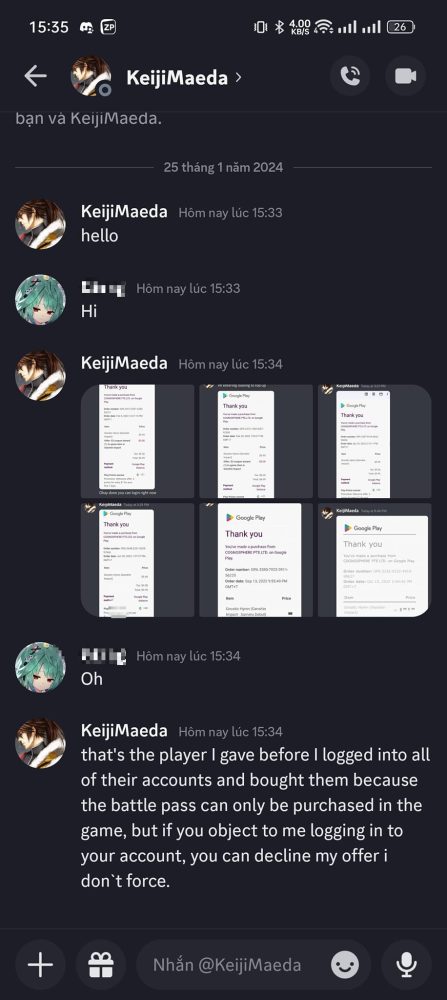 Cộng đồng Genshin Impact lại truyền nhau lời cảnh tỉnh trước hình thức lừa đảo mới- Ảnh 4. Cộng đồng Genshin Impact lại truyền nhau lời cảnh tỉnh trước hình thức lừa đảo mới- Ảnh 4.