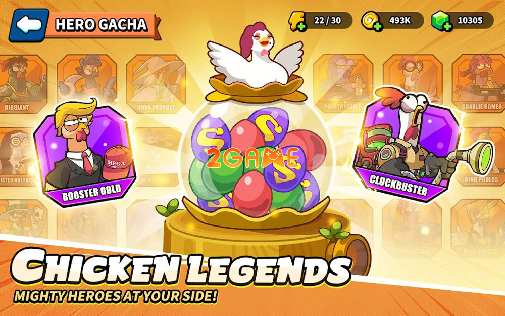 Chỉ huy biệt đội gà chiến chống lại kẻ thù trong game thủ thành Bawk Bawk Rush bawk bawk rush 1