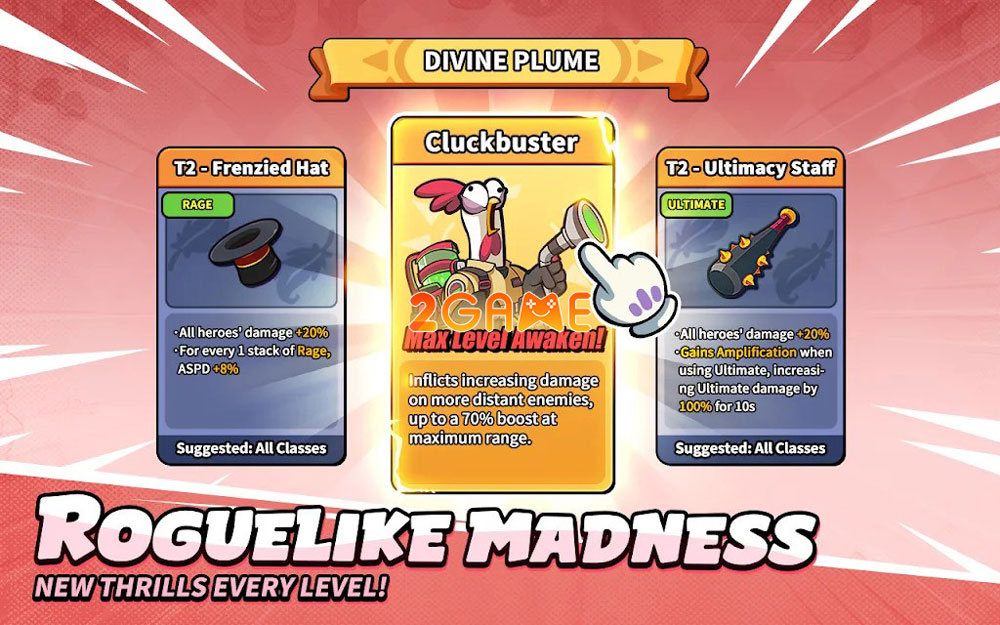 Chỉ huy biệt đội gà chiến chống lại kẻ thù trong game thủ thành Bawk Bawk Rush bawk bawk rush 2