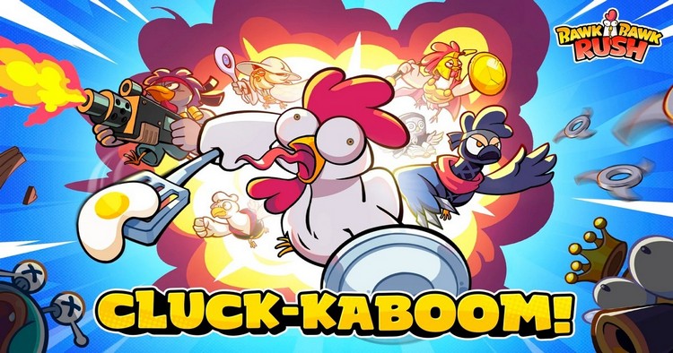 bawk-bawk-rush Bawk Bawk Rush - Game mobile Roguelike giải trí cùng biệt đội gà chiến bawk bawk rush