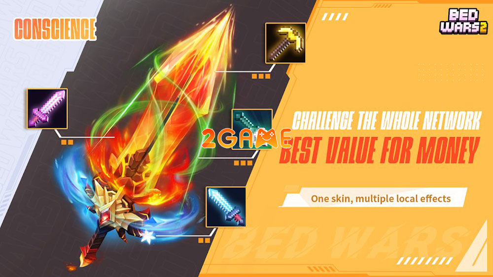 Vật phẩm trong game MOBA Bed Wars 2 Vật phẩm trong game MOBA Bed Wars 2