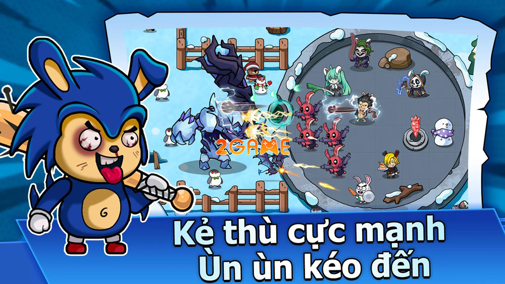 Gameplay hấp dẫn của game Biệt đội Thỏ: TD 2077