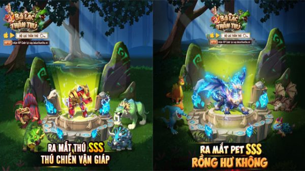 Tìm hiểu sức mạnh của 4 Pet SSS vừa mới xuất hiện trong game Bộ Lạc Thần Thú Mobile bo lac than thu 26 10 thumbjpg
