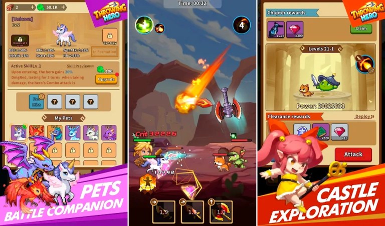 Throwing Hero - Game RPG nhàn rỗi hiện đã ra mắt trên Google Play Store