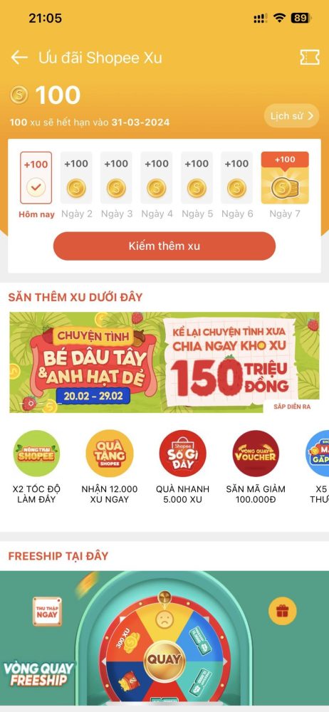 Cách chơi game Shopee trên máy tính, iPhone nhận trăm ngàn xu mỗi ngày