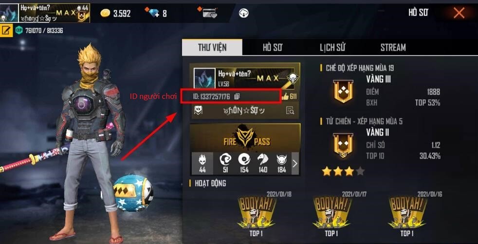 Cách vào hack nick Free Fire của người khác bằng ID có được không?
