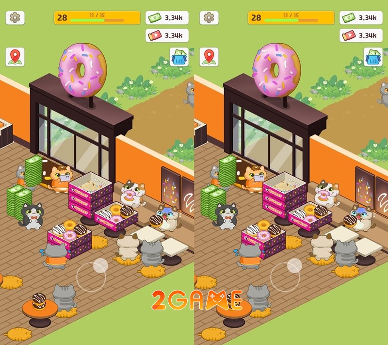 Cat in Donuts: Sweet Shop – Những chú mèo mập mạp đáng yêu bán bánh rán catindonutssweetshop 3