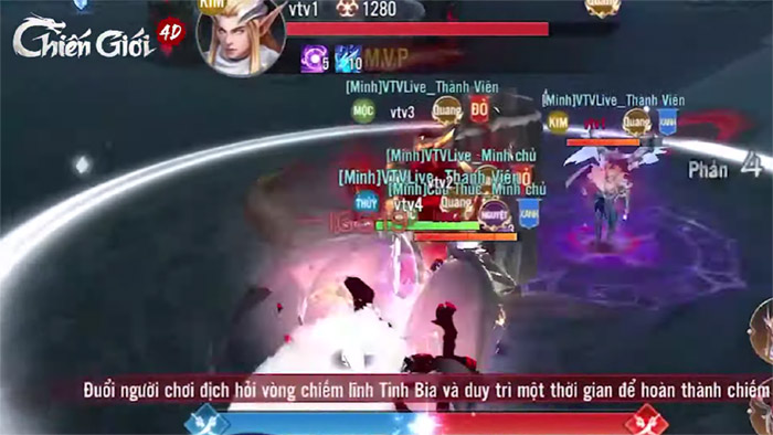 Những hoạt động vượt khỏi tầm MMORPG trong Chiến Giới 4D chien gioi 4d 24 5 1