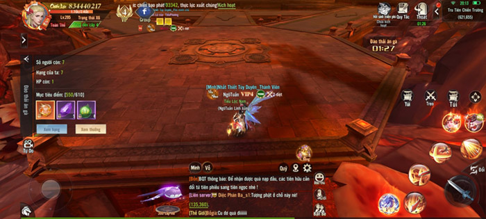 Những hoạt động vượt khỏi tầm MMORPG trong Chiến Giới 4D chien gioi 4d 24 5 3