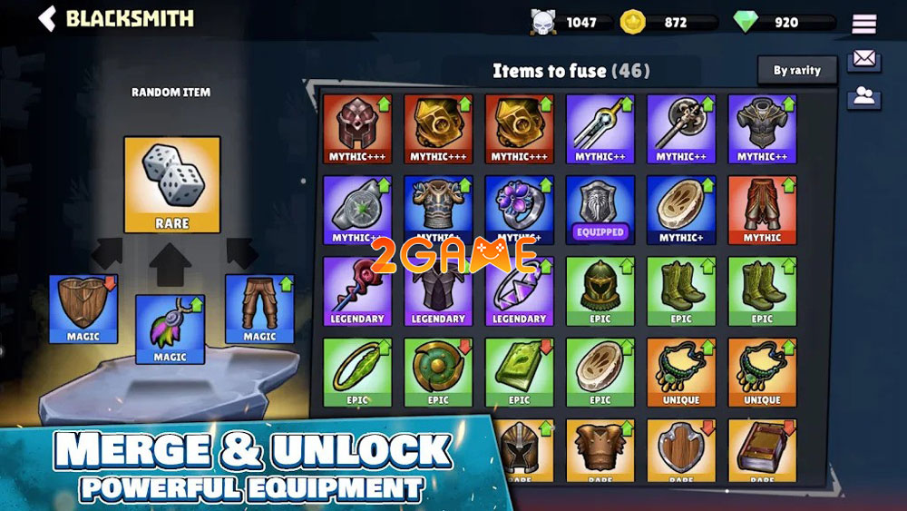 Trang bị đa dạng trong game hành động Clash of Destiny Trang bị đa dạng trong game hành động Clash of Destiny