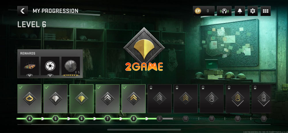 Cấp bậc của người chơi trong COD Warzone Mobile