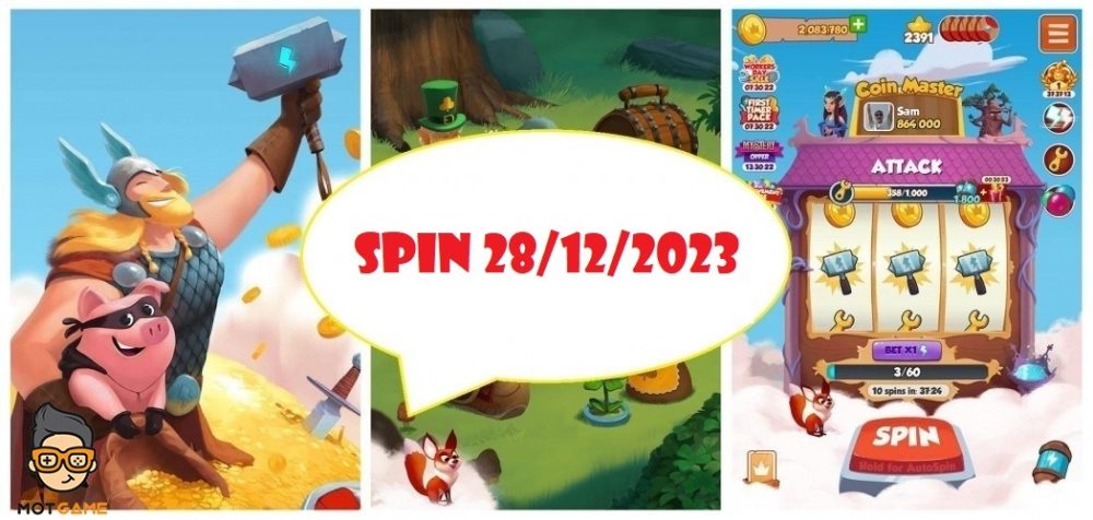 Code Coin Master ngày 28/12 và nhận link spin miễn phí hôm nay