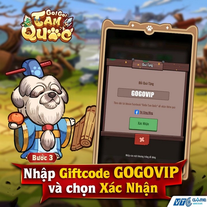 Tổng hợp code GoGo Tam Quốc và hướng dẫn cách nhập