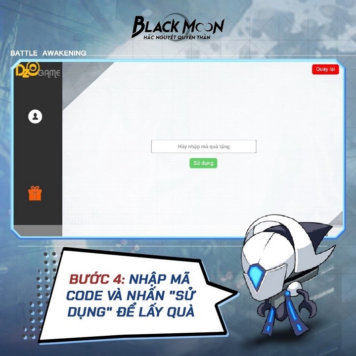 Gift code Hắc Nguyệt Quyền Thần và hướng dẫn cách nhập