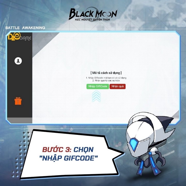 Gift code Hắc Nguyệt Quyền Thần và hướng dẫn cách nhập