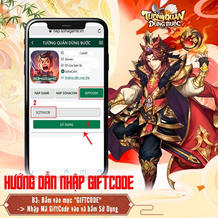 Tổng hợp code Tướng Quân Dừng Bước và hướng dẫn cách nhập Tổng hợp code Tướng Quân Dừng Bước và hướng dẫn cách nhập