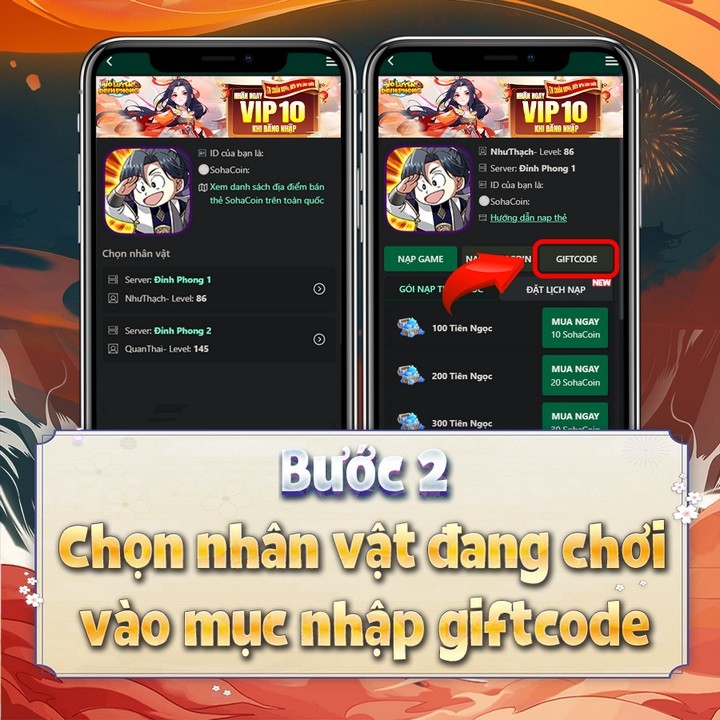 Tổng hợp gift code Võ Luyện Đỉnh Phong và hướng dẫn cách nhập