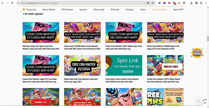 Hack Coin Master 10 000 Spin Link ngày 30/1/2024 Android và IOS mới nhất