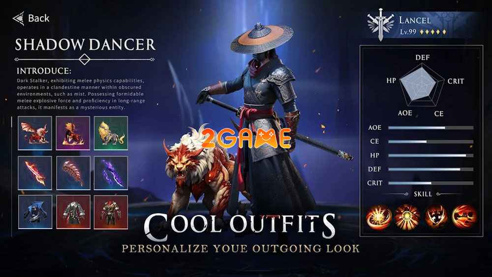 Trang bị trong game MMORPG Cursed Sword: Demon Whispers