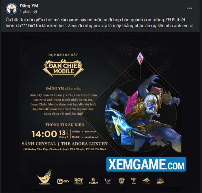 Dàn streamer hội ngộ trong Loạn Chiến Mobile, tranh cãi về anh hùng Thần Thoại, Tây Du và Tam Quốc sắp có lời giải đáp? 