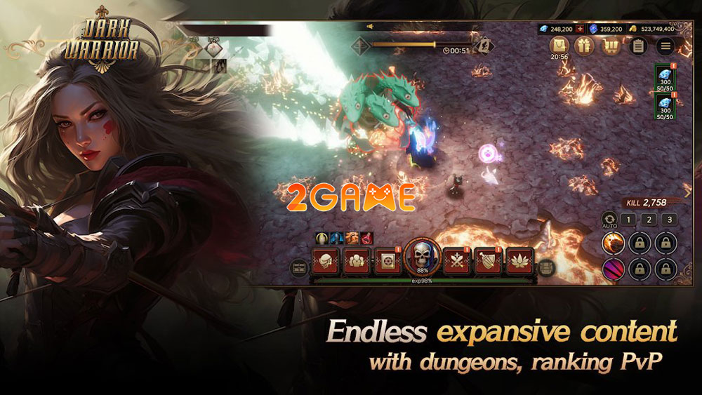 Bồi dưỡng chiến binh bóng tối chống lại Quỷ Vương trong game nhập vai Dark Warrior Idle dark warrior idle 3