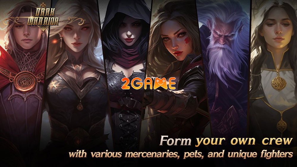 Dàn nhân vật hấp dẫn trong game Dark Warrior Idle