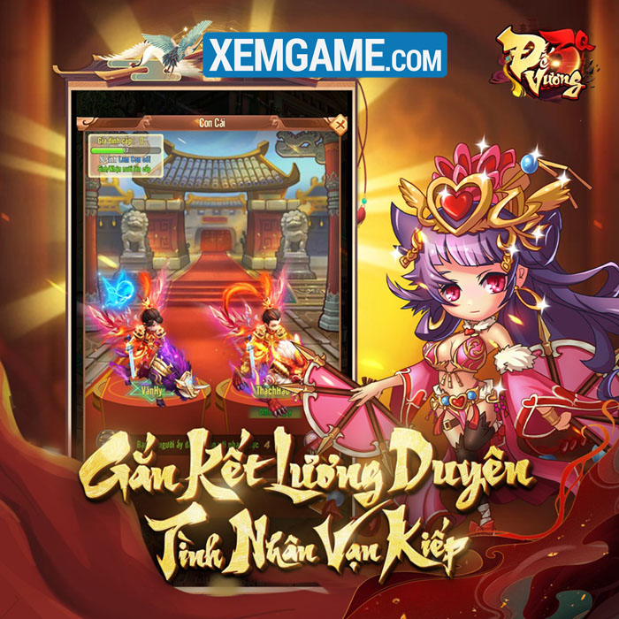 Game mới Đế Vương 3Q đấu tướng rảnh tay chiến ngay thành Vương Giả lộ diện de vuong 3q gioi thieu game 3