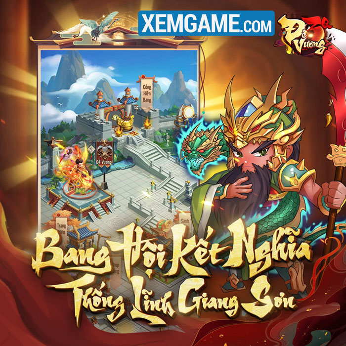 Game mới Đế Vương 3Q đấu tướng rảnh tay chiến ngay thành Vương Giả lộ diện de vuong 3q gioi thieu game 6