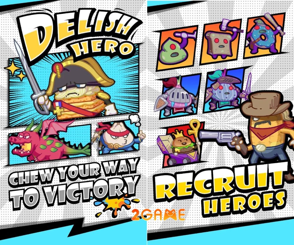 Hóa thành siêu anh hùng… thực phẩm trong game Delish Hero delish hero 1