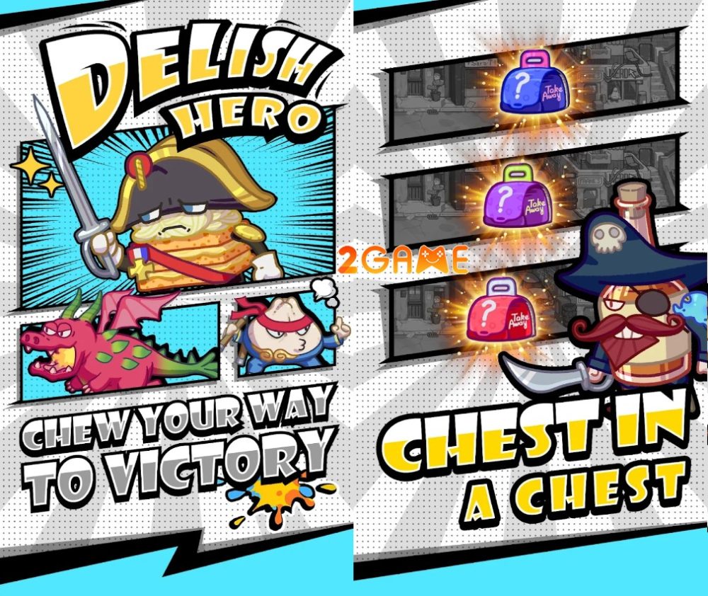 Mở rương trong Delish Hero để nhận các tài nguyên và cả siêu anh hùng