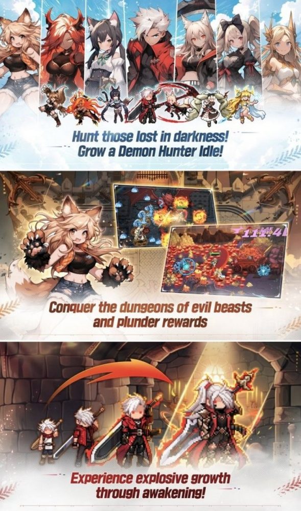 demon-hunter-idle-2 Demon Hunter Idle - Game hành động RPG mới đã mở Đăng ký trước trên Google Play Store demon hunter idle 2