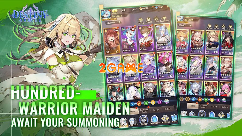 Vượt ải quên tháng ngày cùng dàn mĩ nữ trong game thẻ tướng Destiny Oracle destiny oracle 1