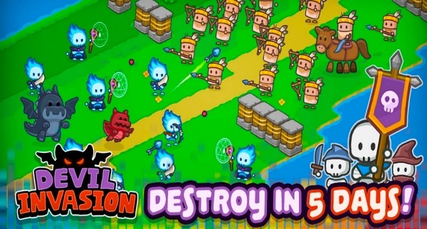 Devil Invasion - Game giải trí vui nhộn hiện đã có sẵn trên Google Play Store devil invasionjpg