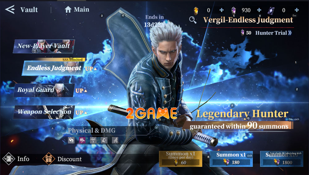 Dàn nhân vật hấp dẫn trong game Devil May Cry: Peak of Combat Dàn nhân vật hấp dẫn trong game Devil May Cry: Peak of Combat