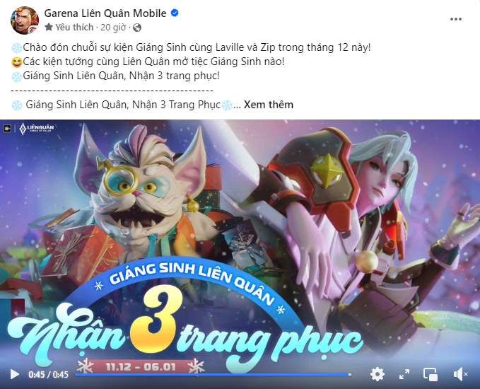 Tung sự kiện giáng sinh, Liên Quân khiến fan thất vọng vì miễn phí trang phục xấu - Ảnh 1. Tung sự kiện giáng sinh, Liên Quân khiến fan thất vọng vì miễn phí trang phục xấu - Ảnh 1.