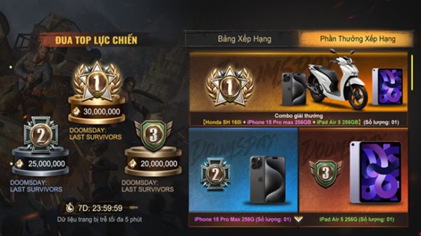 Chơi Doomsday: Last Survivors nhận Honda SH 160i đã chính thức ra mắt hôm nay! doomsday last survivor ra mat chinh thuc thumbjpg