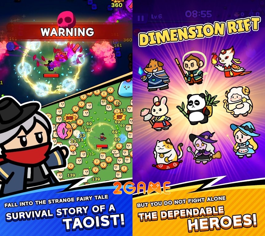 DOSA Survivor – Game roguelike giải cứu thế giới cổ tích cùng dàn anh hùng dễ thương dosasurvivor 1