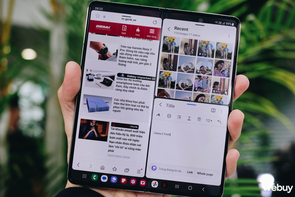 Trên tay Galaxy Z Fold5: Hoàn thiện nhiều chi tiết, khắc phục nhiều vấn đề - Ảnh 12.