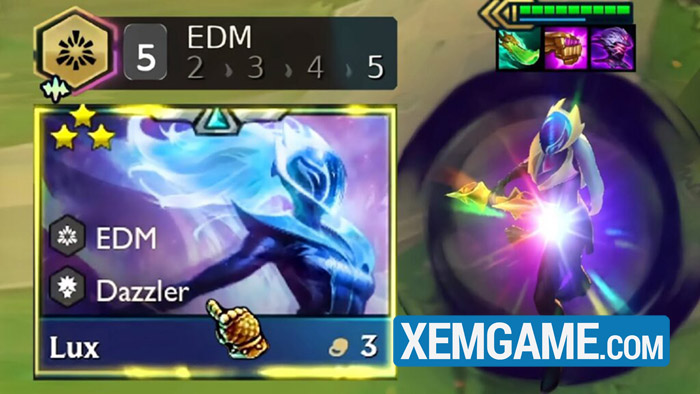 Top 10 tướng xuất hiện nhiều nhất trong lịch sử ĐTCL dtcl mua 10 lux edm 3 sao 1024x576 1