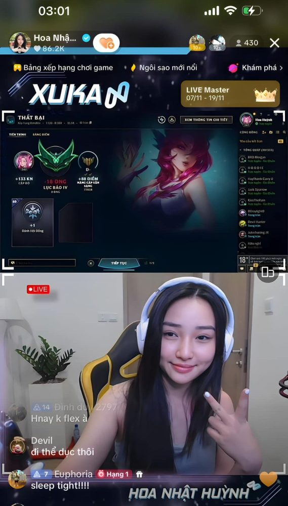 Còn đâu thời mặt mộc "onl stream", Hoa Xuka giờ đây khiến nhiều anh em game thủ phải "hối hận"- Ảnh 3. Còn đâu thời mặt mộc "onl stream", Hoa Xuka giờ đây khiến nhiều anh em game thủ phải "hối hận"- Ảnh 3.