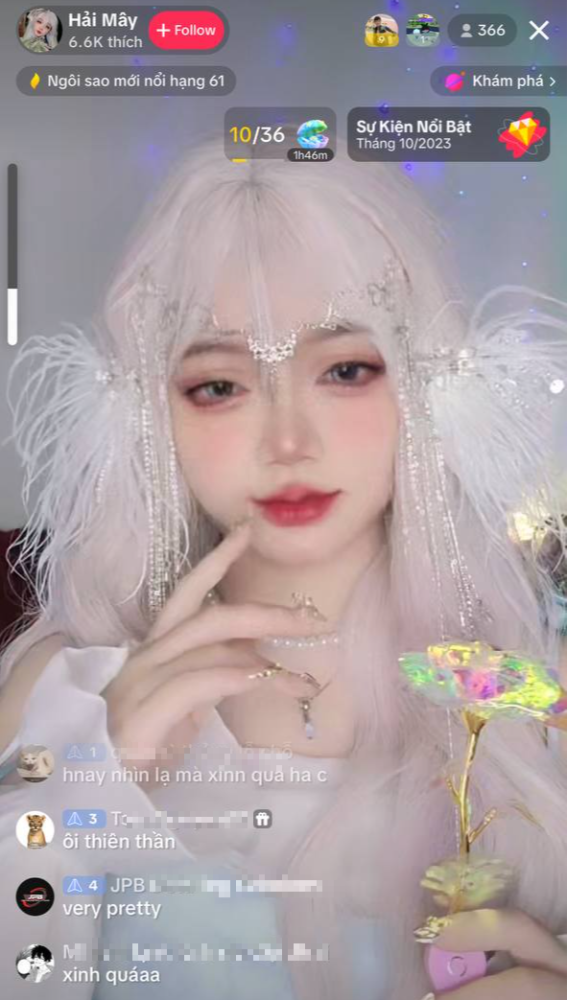 Tiên phong hóa thân thành NPC game rồi phát sóng trực tiếp, gái xinh làm được điều hiếm! - Ảnh 1.