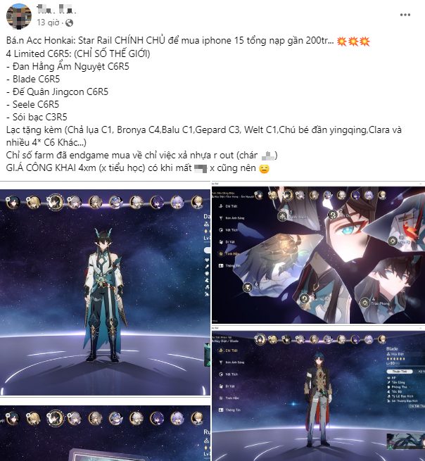 Quá thích iPhone 15, người chơi Honkai: Star Rail quyết cho ra đi tài khoản game đã nạp hàng trăm "củ" - Ảnh 2.
