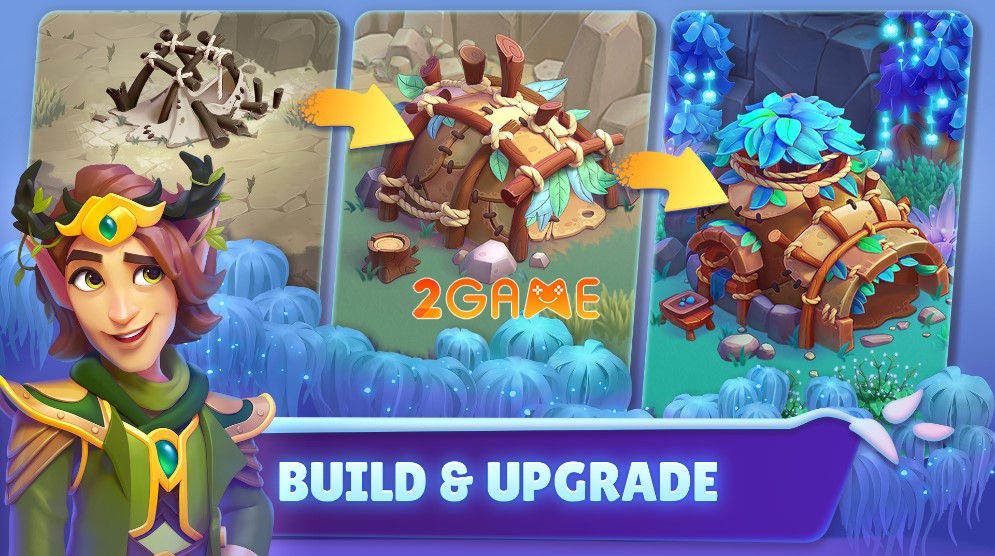 Xây dựng và nâng cấp các kiến trúc trở nên xịn xò hơn trong Elf Islands